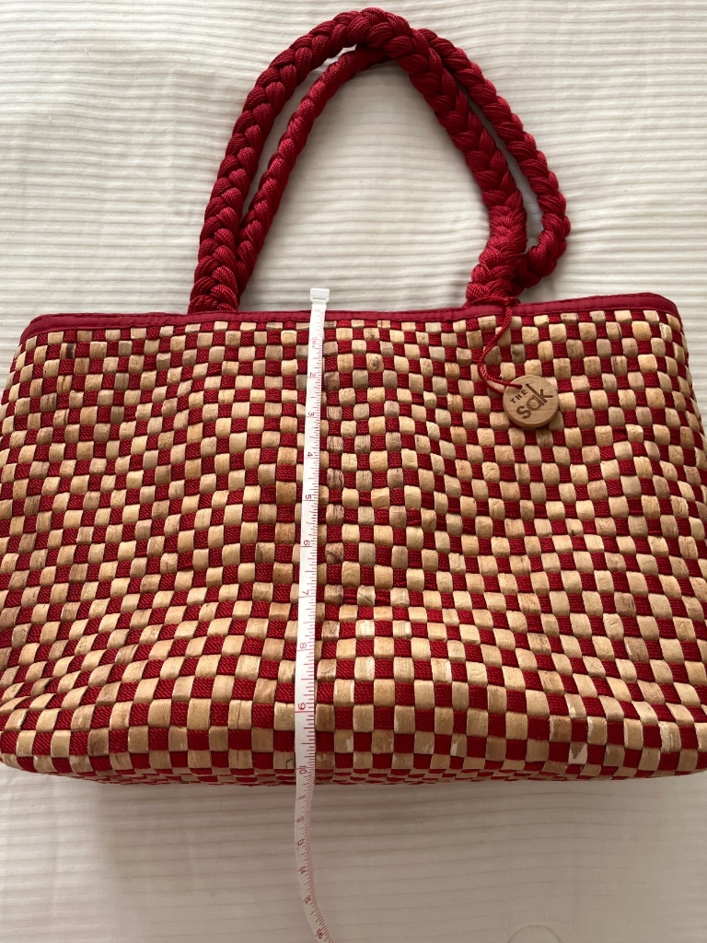 Vintage The Sak Basket-weave Tote Bag - Picture 6 of 6